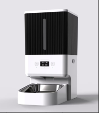 Timed Quantitative Automatic Cat Feeder with Voice Recording, 15g Per Meal, Dual Power Mode