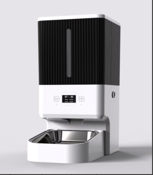 Timed Quantitative Automatic Cat Feeder with Voice Recording, 15g Per Meal, Dual Power Mode